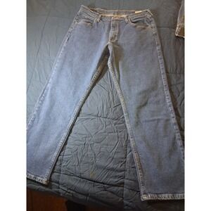 Wrangler Mens Straight Leg Jeans Medium Wash Blue Denim 34x30 1097FXVMD